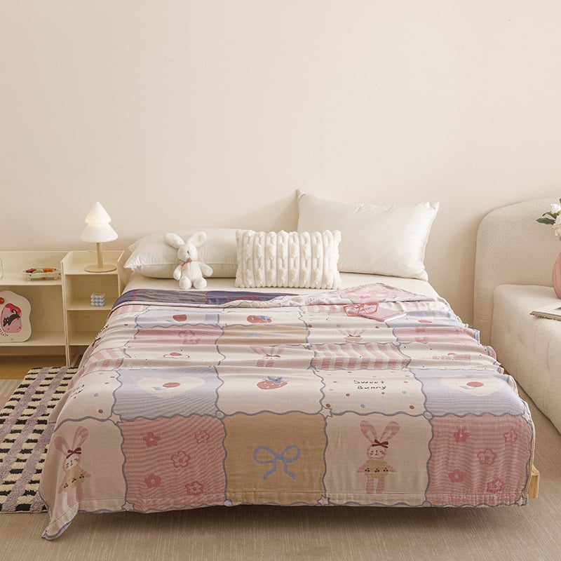 Ljetna deka s karikaturalnim motivom, jednostavan modern dizajn