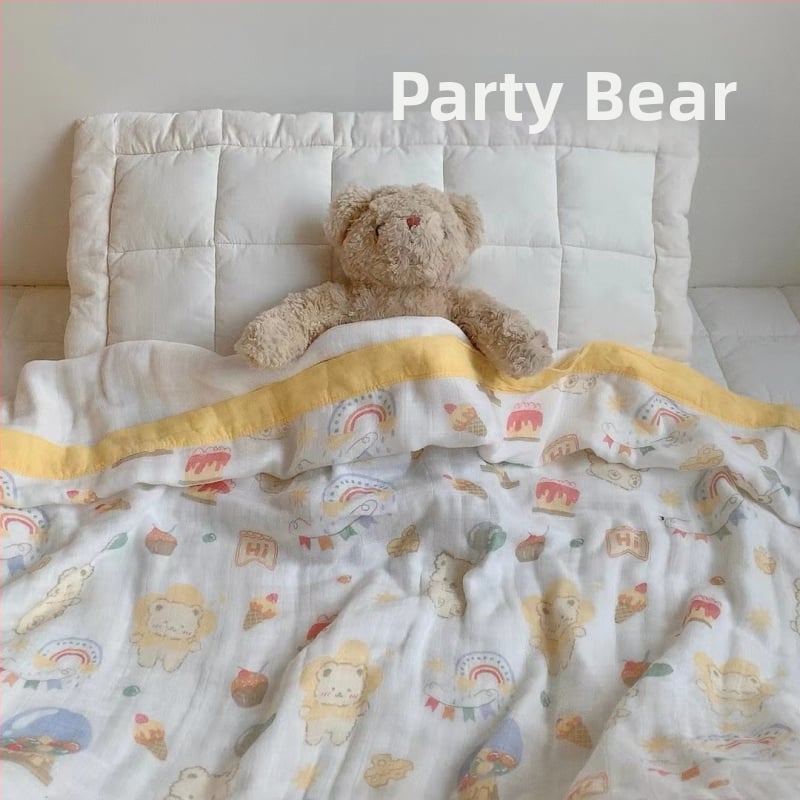 Bērnu segu no bambusa šķiedras, četrslāņu gāze ar multfilmas motīvu, svara zem 300 g, visām sezonām