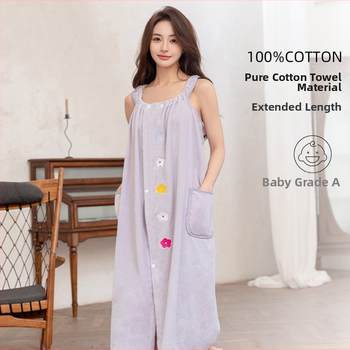 Halat de baie pentru femei, 100% bumbac, 500 g, pentru primăvară, marca Love in wine country