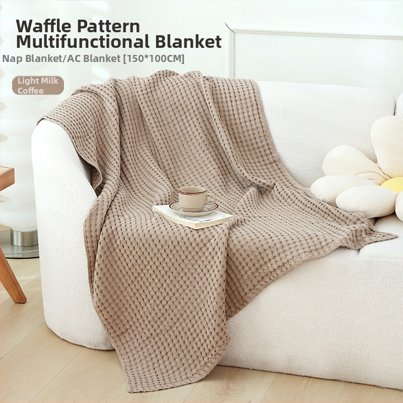 Medvilninis rankšluosčio pledas, 300–499 g, keturi sezonai universalus, šiuolaikinis minimalistinis stilius