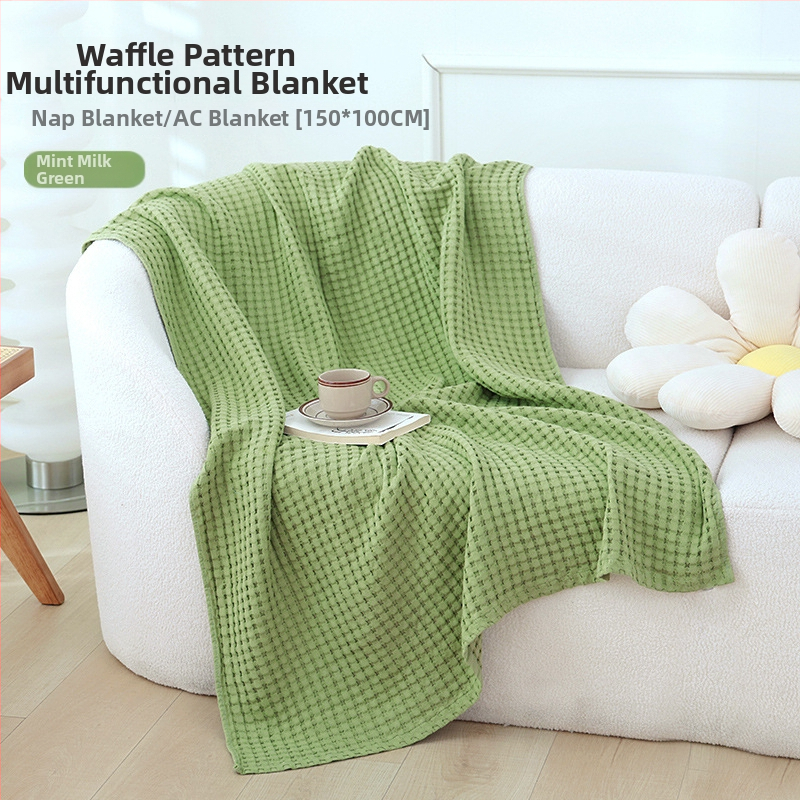 Medvilninis rankšluosčio pledas, 300–499 g, keturi sezonai universalus, šiuolaikinis minimalistinis stilius