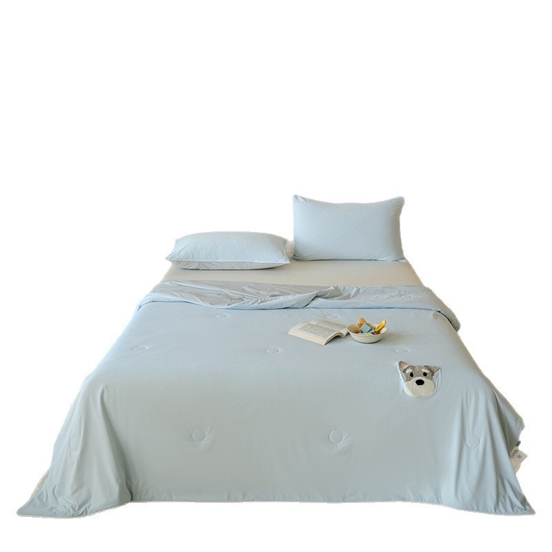 Izšivana dječja karikatura deka s hlađenom tkaninom, punjenje od poliestera, reaktivno bojanje, gustoća tkanine 128x68