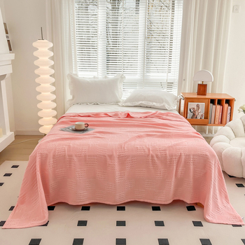 Kokvilnas caurspīdīga sega bērniem un zīdaiņiem, dvieļu sega, 800–999 g, universālais gadalaiks