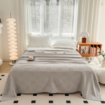 Kokvilnas caurspīdīga sega bērniem un zīdaiņiem, dvieļu sega, 800–999 g, universālais gadalaiks