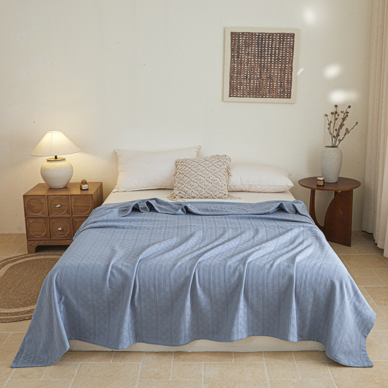 Kokvilnas dvieļu sega vasaras lietošanai, kods Gyr02, 1000–1499 g, visas sezonas, stils Ins