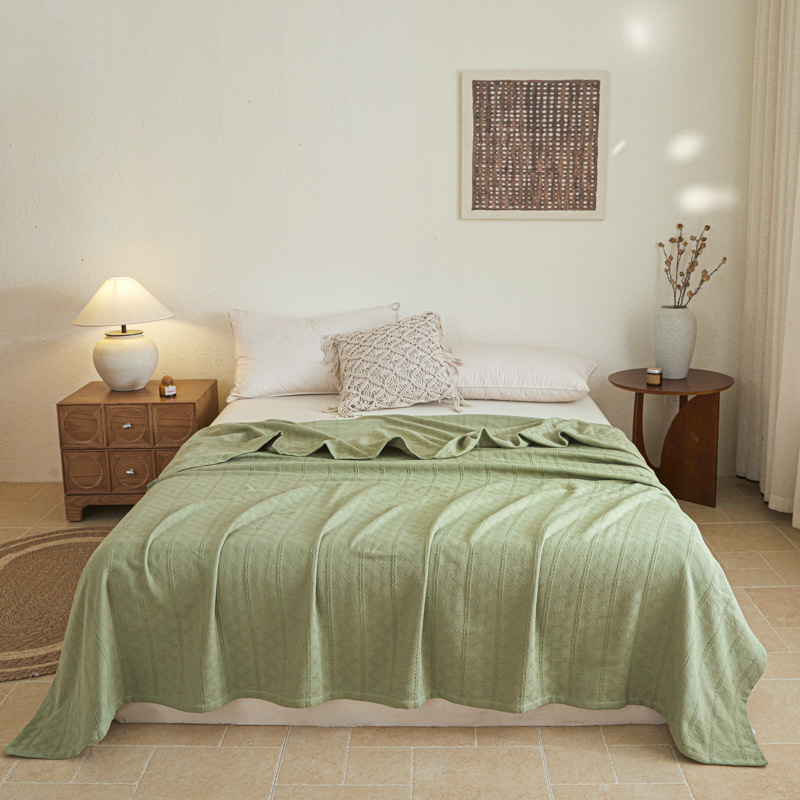 Kokvilnas dvieļu sega vasaras lietošanai, kods Gyr02, 1000–1499 g, visas sezonas, stils Ins