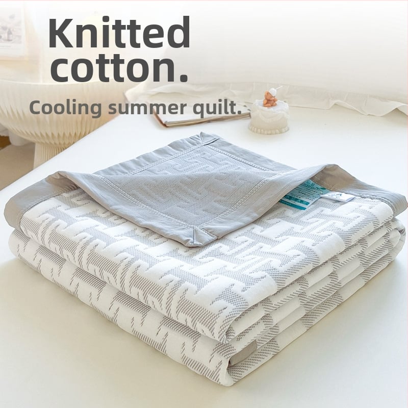 Suvised kerge puuvillane kolmekihiline gazepadja, sojakiud täide, masinapesu