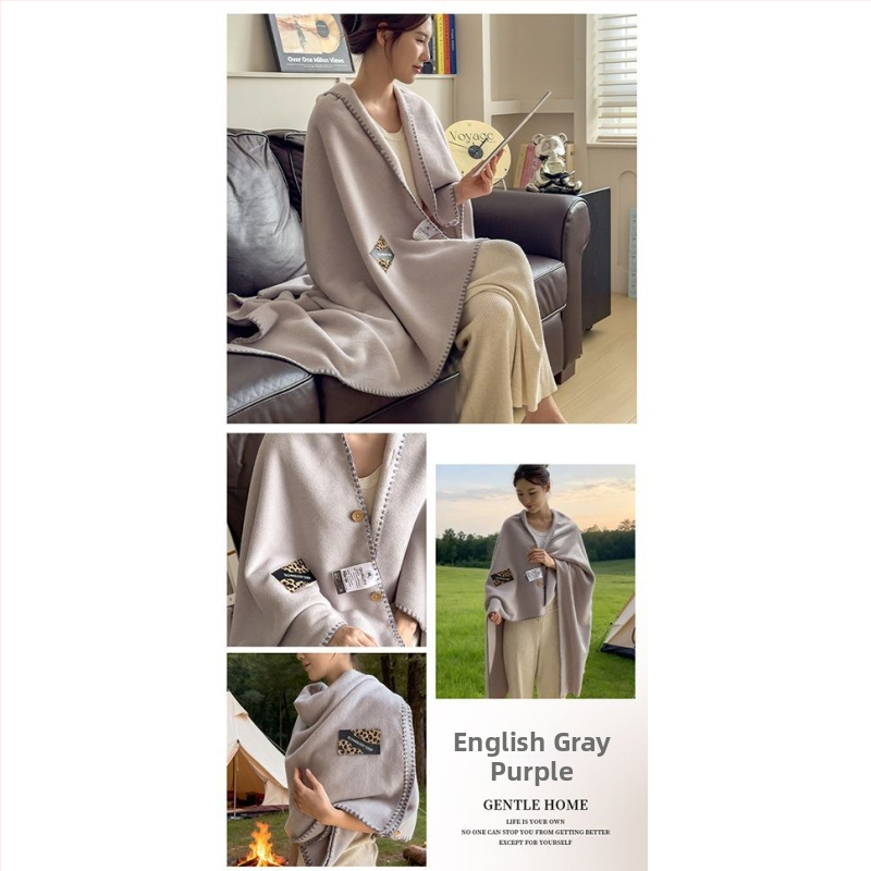 Šalies pledas iš poliesterio, 500–799 g, vientisa spalva, lengvas prabangos stilius, visoms sezonoms