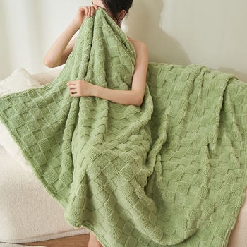 Plišasta deka za ured i kauč s geometrijskim uzorkom, sve sezone, nordijski stil