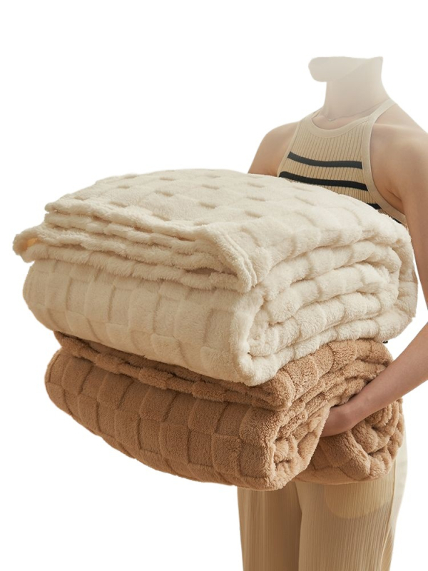 Plišasta deka za ured i kauč s geometrijskim uzorkom, sve sezone, nordijski stil