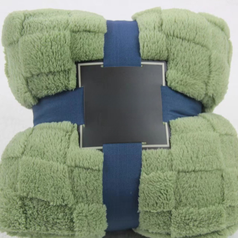 Plišasta deka za ured i kauč s geometrijskim uzorkom, sve sezone, nordijski stil