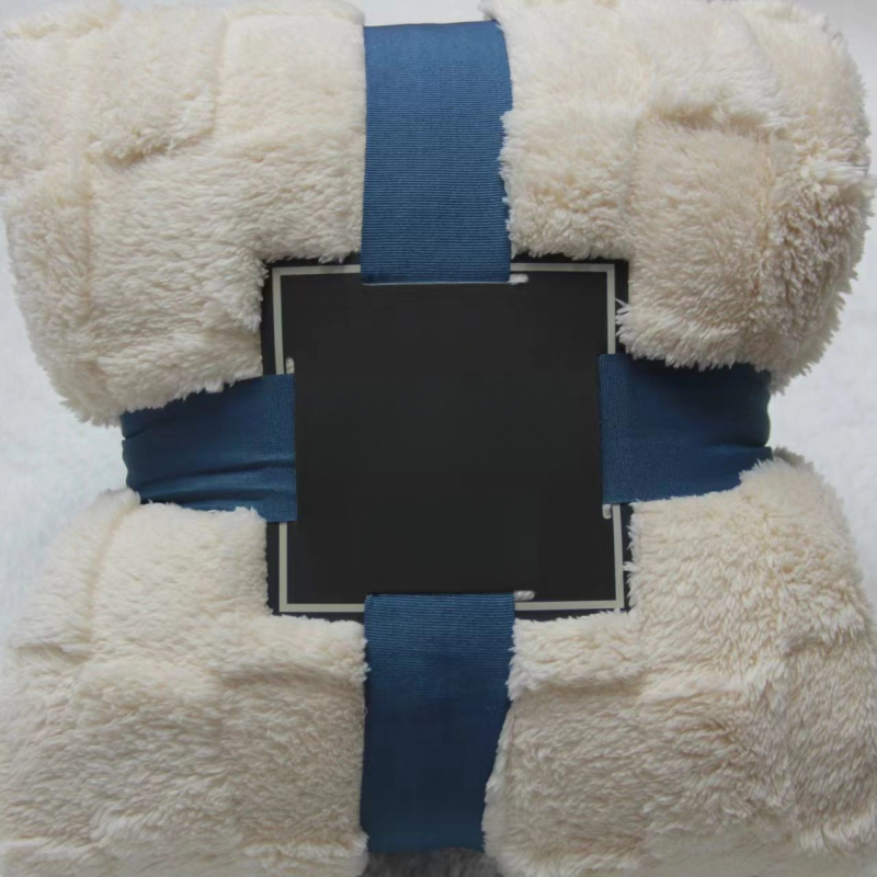 Plišasta deka za ured i kauč s geometrijskim uzorkom, sve sezone, nordijski stil