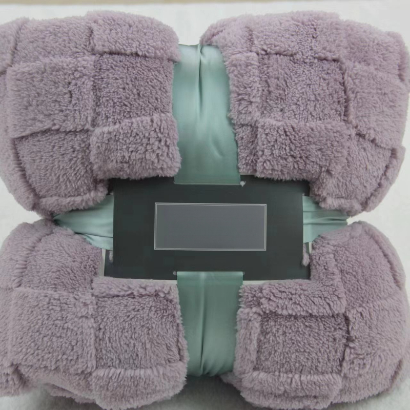 Plišasta deka za ured i kauč s geometrijskim uzorkom, sve sezone, nordijski stil