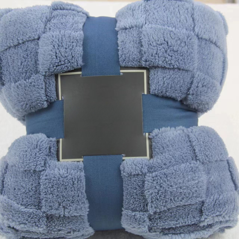 Plišasta deka za ured i kauč s geometrijskim uzorkom, sve sezone, nordijski stil