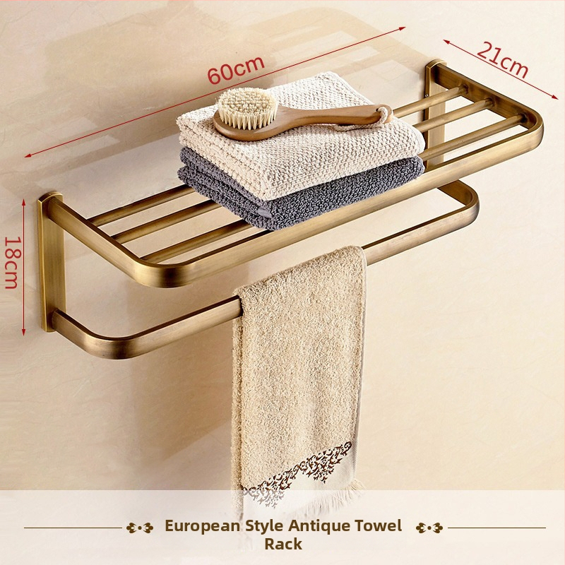 Dvieļu plaukts ar režģa grozu, antīka pārklājums, Eiropas stils, vien-slāņu/dvslāņu, Saiyue