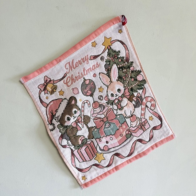 Ruutne köögirätik 100% puuvillast, neljakihiline marli, 32 niidi lõng, Jacquard kudum, imendumine 5–10 s, koos karabiiniga