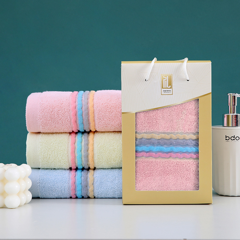 Ručnici od 100% pamuka u darovnoj kutiji, set 32 komada, prilagođeni logotip, šivanje i jacquard