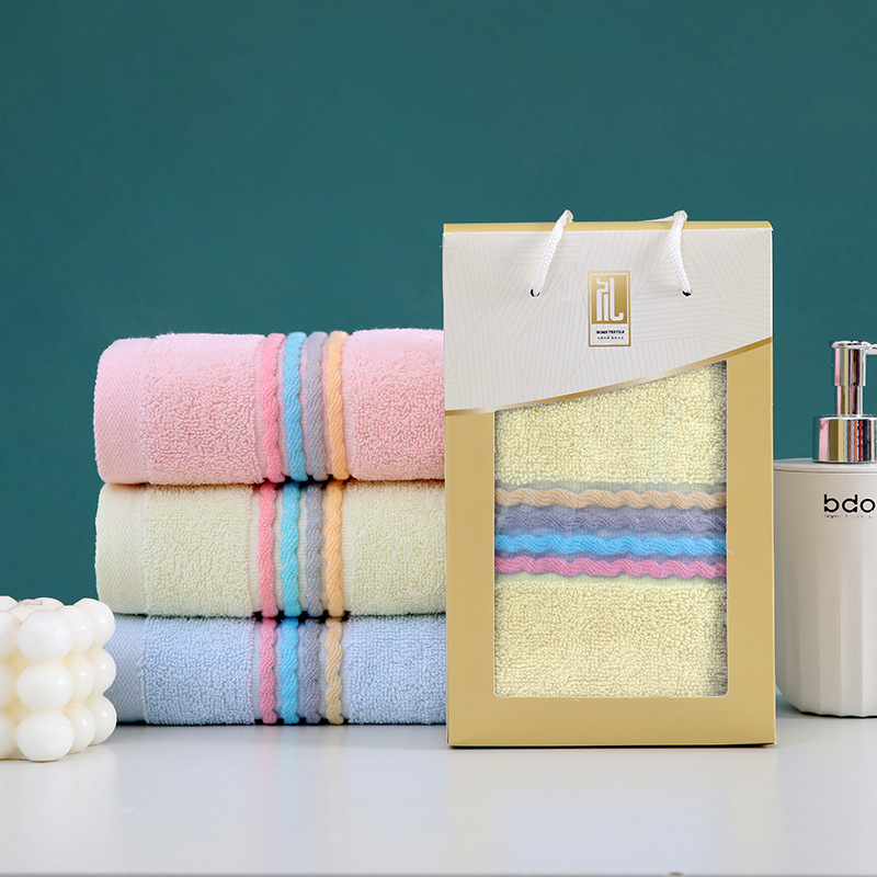 Ručnici od 100% pamuka u darovnoj kutiji, set 32 komada, prilagođeni logotip, šivanje i jacquard