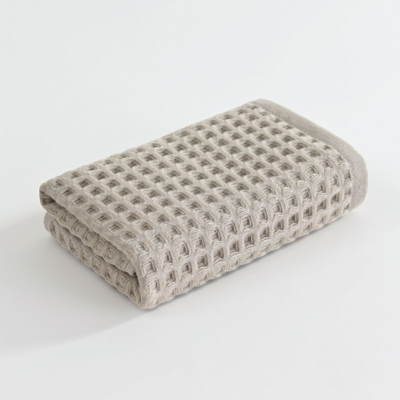 Pamukani kupaoni ručnik klase A s uzorkom waffles honeycomb, 32s vlakna, jacquard/obična tkanina, težina 50–80 g, prilagodljiv
