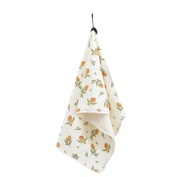 Prosop de baie din fleece coral cu imprimeu floral, 260 g/m², 8 fire, țesătură simplă