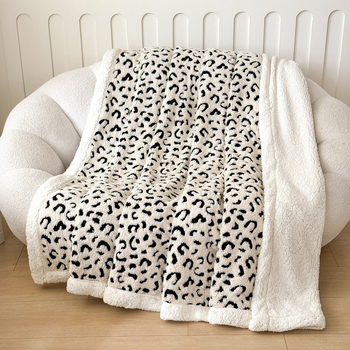 Pătură cu model geometric din poliester, 500–799 g, stil minimalist modern