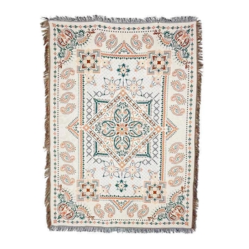 Pamučna deka za kampiranje, boemski stil jacquard, za četiri sezone, težina 800–999 g