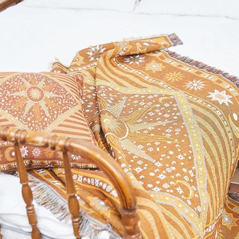 Pamučna deka za kampiranje, boemski stil jacquard, za četiri sezone, težina 800–999 g