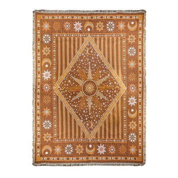 Pamučna deka za kampiranje, boemski stil jacquard, za četiri sezone, težina 800–999 g