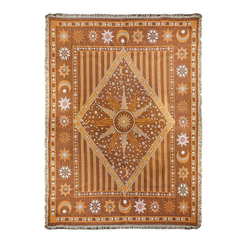 Pamučna deka za kampiranje, boemski stil jacquard, za četiri sezone, težina 800–999 g