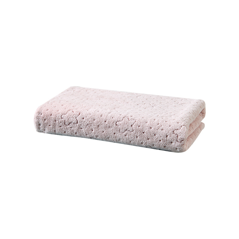 Ouf set kupaonskih ručnika od coral velura, zvjezdani Jacquard, 150D, 320 g, sa šavovima