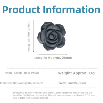 Krištolo neapdirbtas akmuo – rožės graviruota skulptūra, šiuolaikinio minimalistinio stiliaus akmens dekoracijai dovanai