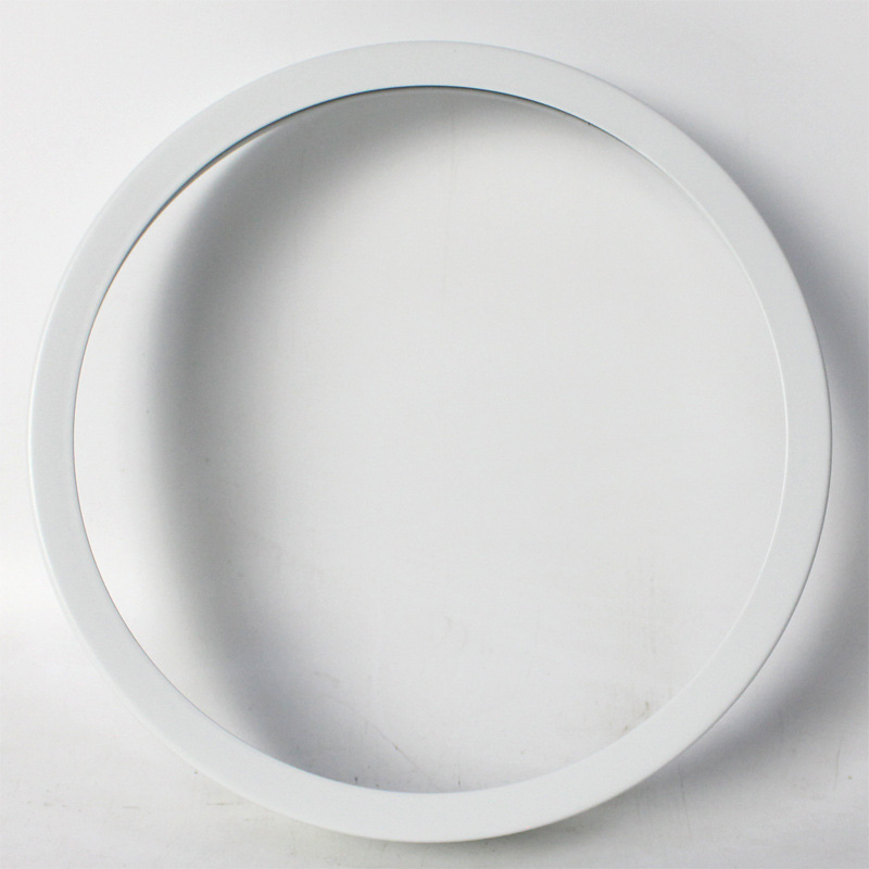 Кръгъл метален корпус за стенен часовник, кварцов ход, златист алуминиев обков (рамка), преден капак, опаковка 48 бр.