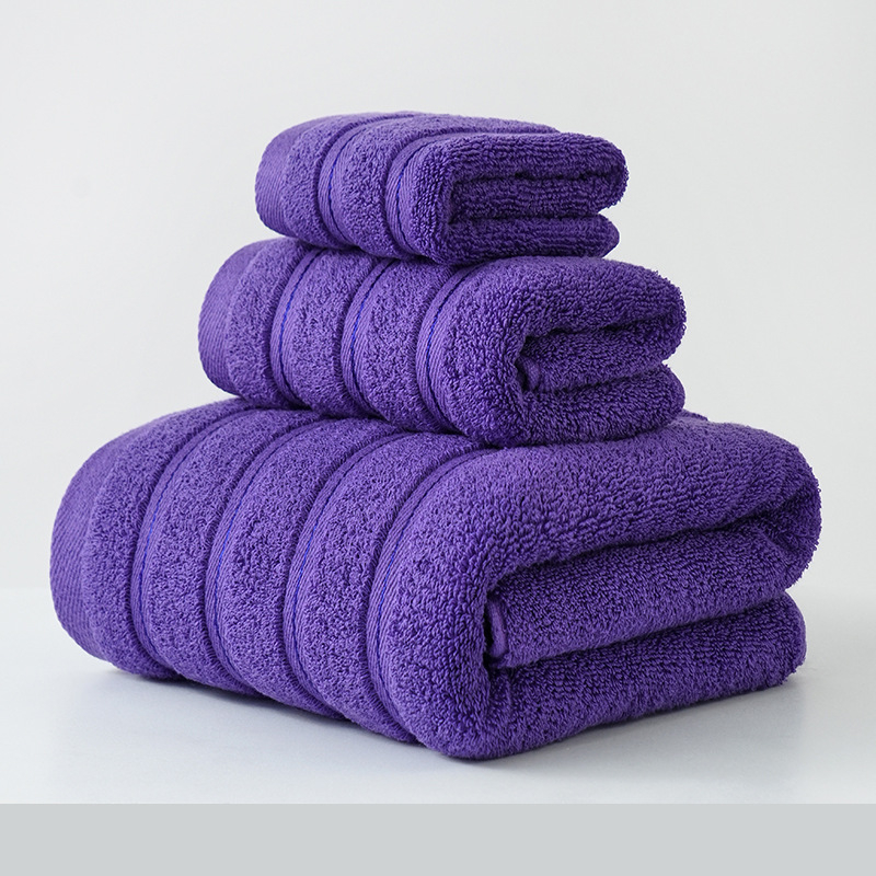 Set de prosoape din bumbac 100% – față și baie, îngroșate, fir 32 pliuri, greutăți 50 g/115 g/450 g, imprimare logo disponibil