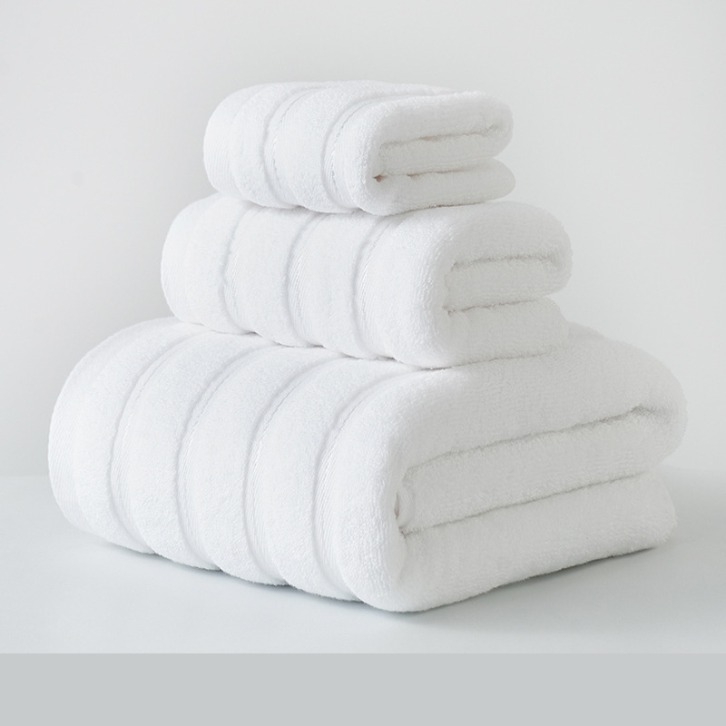 Set de prosoape din bumbac 100% – față și baie, îngroșate, fir 32 pliuri, greutăți 50 g/115 g/450 g, imprimare logo disponibil