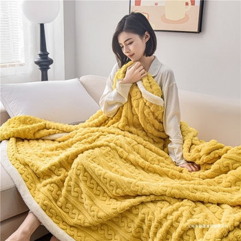 Koral fleece deka, 180 x 200–220 cm, jednobojna, za kauč i krevet