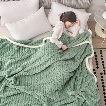 Koral fleece deka, 180 x 200–220 cm, jednobojna, za kauč i krevet