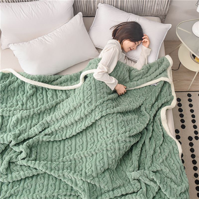 Koral fleece deka, 180 x 200–220 cm, jednobojna, za kauč i krevet