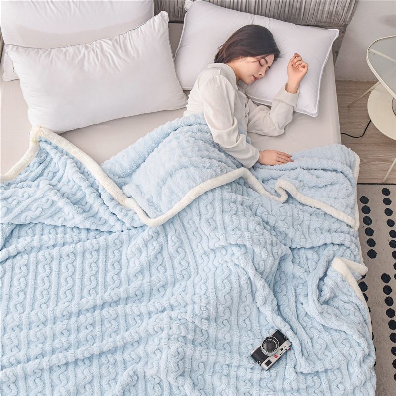 Koral fleece deka, 180 x 200–220 cm, jednobojna, za kauč i krevet