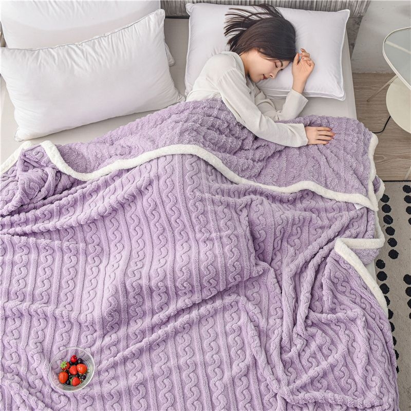 Koral fleece deka, 180 x 200–220 cm, jednobojna, za kauč i krevet