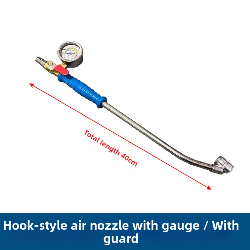 Riepu uzpūšanas rokturis ar manometru automobiļiem, smagajiem kravas automobiļiem un būvtehnika — Xin Hao Wang, Metāls
