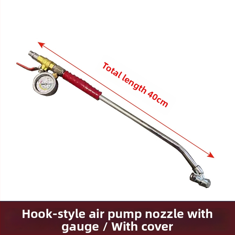 Riepu uzpūšanas rokturis ar manometru automobiļiem, smagajiem kravas automobiļiem un būvtehnika — Xin Hao Wang, Metāls