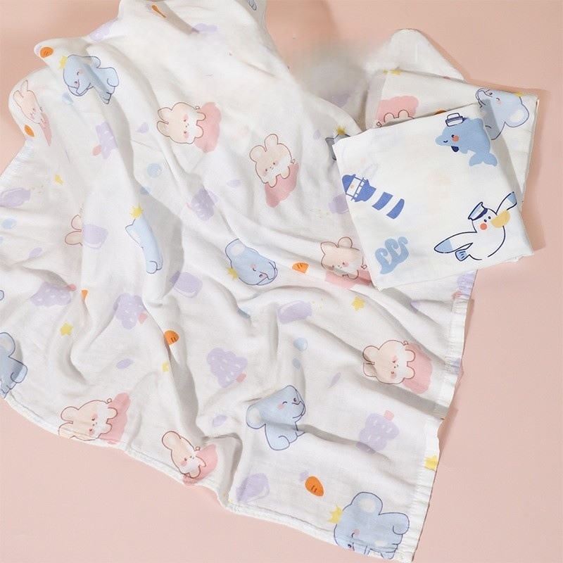 Dječja zavinovačka od bambusovih vlakana, jednostavno tkanje, 120–140 g, Cartoon stil, marka Good month