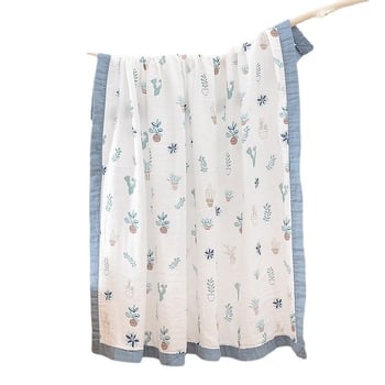 Pătură pentru înfășat bebeluș – din bumbac + fibră regenerată, fir 40s, cusătură/imprimare/țesătură plată, 200–300 g, Procesare personalizabilă