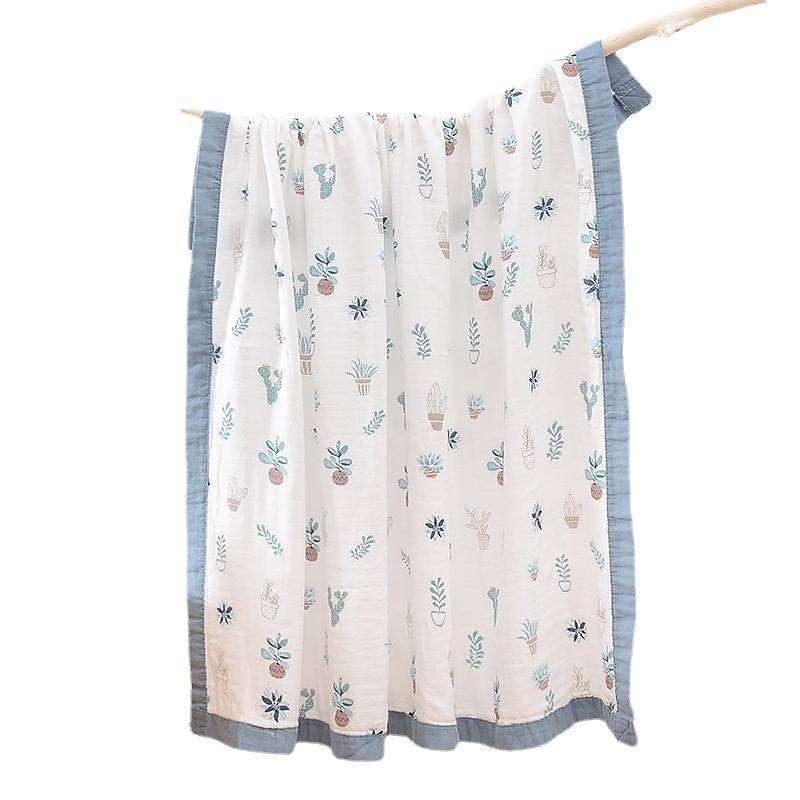 Pătură pentru înfășat bebeluș – din bumbac + fibră regenerată, fir 40s, cusătură/imprimare/țesătură plată, 200–300 g, Procesare personalizabilă