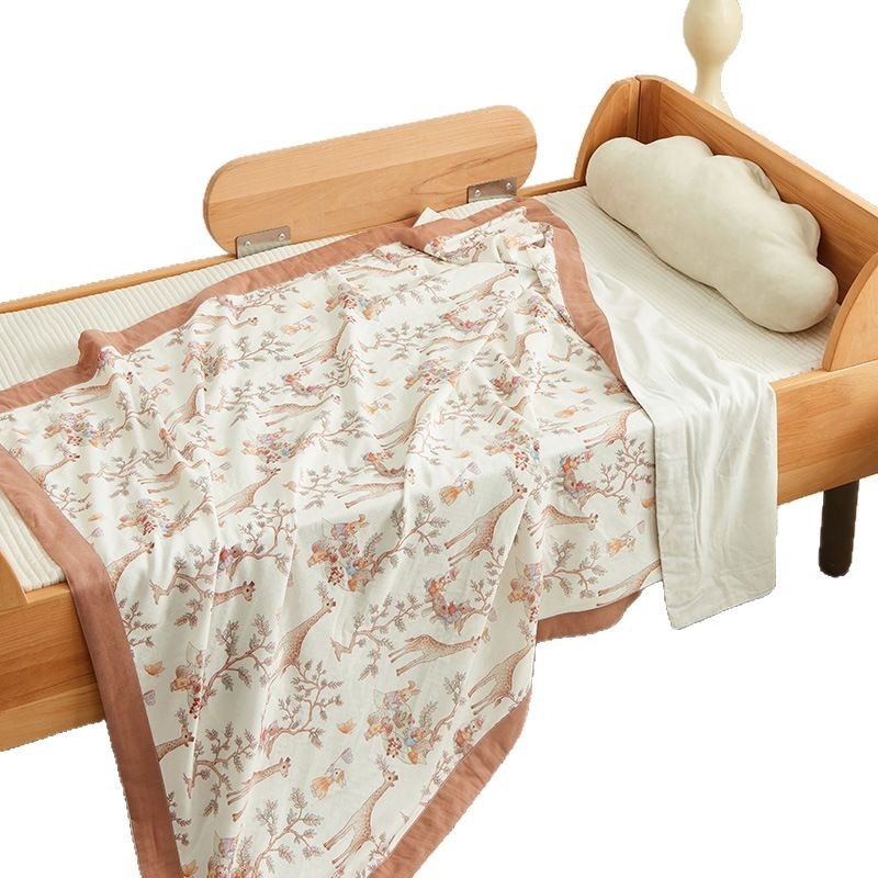 Keturių sluoksnių vaiko pledas, 70% regeneruota celulose (tianzhu pluoštas) + 30% medvilnė, 200–300 g, vasara, INS stilius