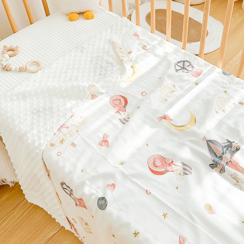 Kūdikio pledas iš 100% medvilnės, 200–300 g; tinkamas naujagimiams ir vaikams iki 12 metų; visų metų naudojimui; pritaikomas apdorojimas