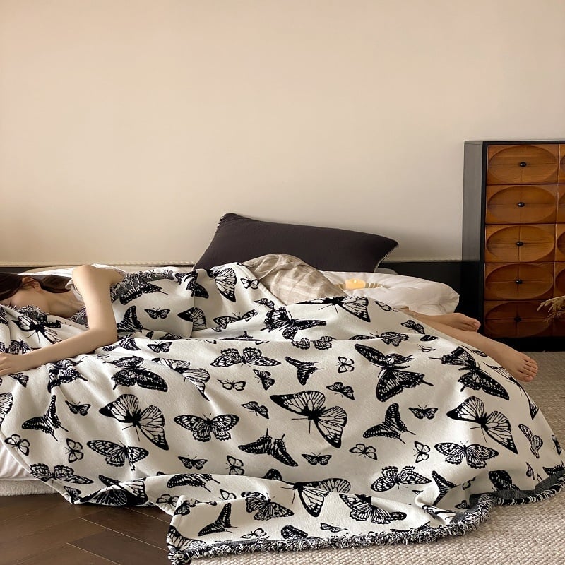 Плетено кадифено одеяло с лек лукс стил (Есен–Зима; 1000–1499 g; Полиестер)