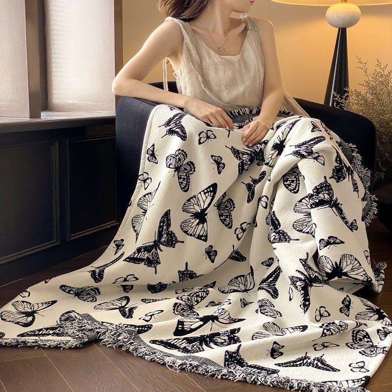 Плетено кадифено одеяло с лек лукс стил (Есен–Зима; 1000–1499 g; Полиестер)