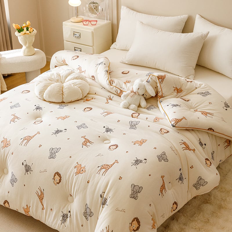 Kõigi aastaaegade sojakiududest täidetud tekk – kootud puuvillakangas, täidis sojakiud, 3,5–4 kg, õmmeldud ja trükitud, lastele