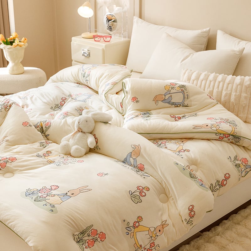 Kõigi aastaaegade sojakiududest täidetud tekk – kootud puuvillakangas, täidis sojakiud, 3,5–4 kg, õmmeldud ja trükitud, lastele